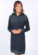 Strickkleid Astoria Flower - navy
