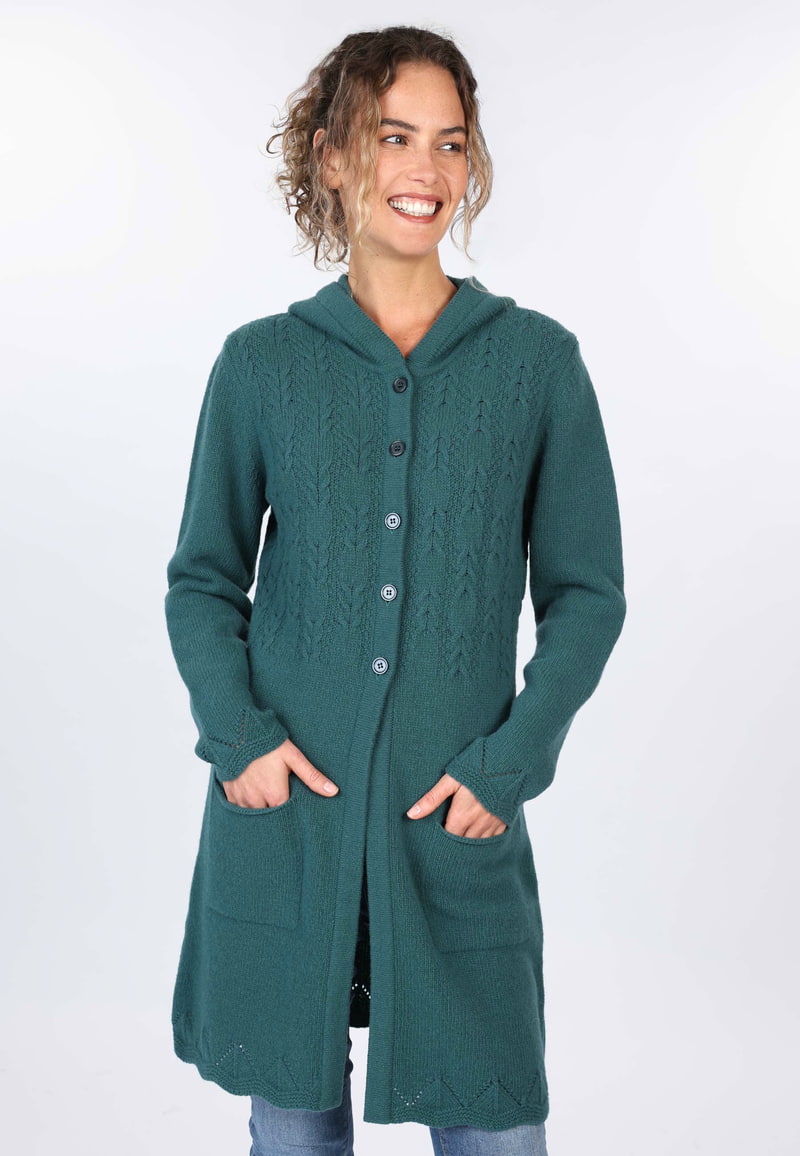 Strickmantel Tia - bottle green