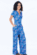 Jumpsuit Wieta Flower Power - lapis