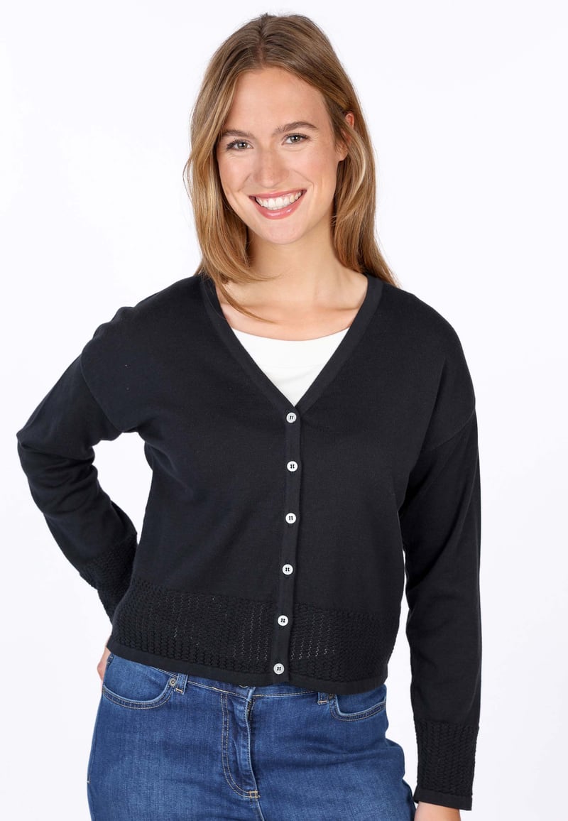 Strickjacke Mylena  - black
