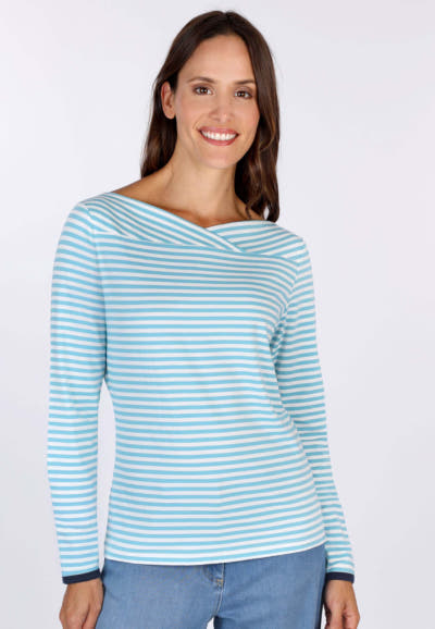 Langarmshirt Kajsa stripes - reef