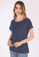 T-Shirt Zoe solid - navy