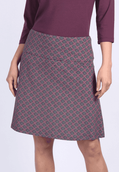 Rock Denise geo flower - plum