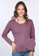 Langarmshirt Sandrali  - dusty orchid