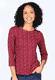 3/4-Shirt Zoala little flower  - deep purple