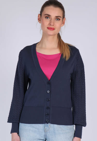 Strickjacke Bella - navy