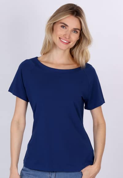T-Shirt Zoe solid  - indigo