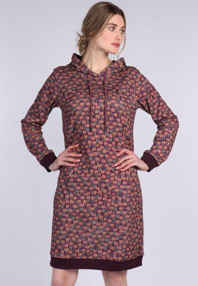 Kleid Lillemor garden - plum