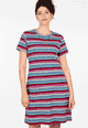 Kleid Ellen rainbow stripe  - navy