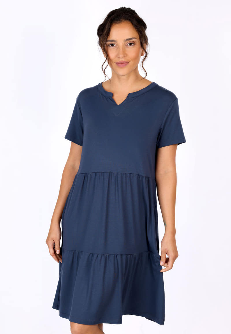 Kleid Iveta solid - navy