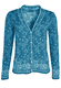 Strickjacke Susanna floral  - ocean