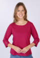 3/4-Arm-Shirt Hemkara - cerise