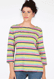 Sweater Holma rainbow stripe  - ivory