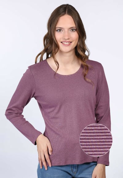 Langarmshirt Sandrali  - dusty orchid