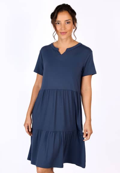 Kleid Iveta solid - navy