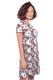 Kleid Jolie flower power - rubin