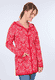 Strickjacke Caddy - rubin