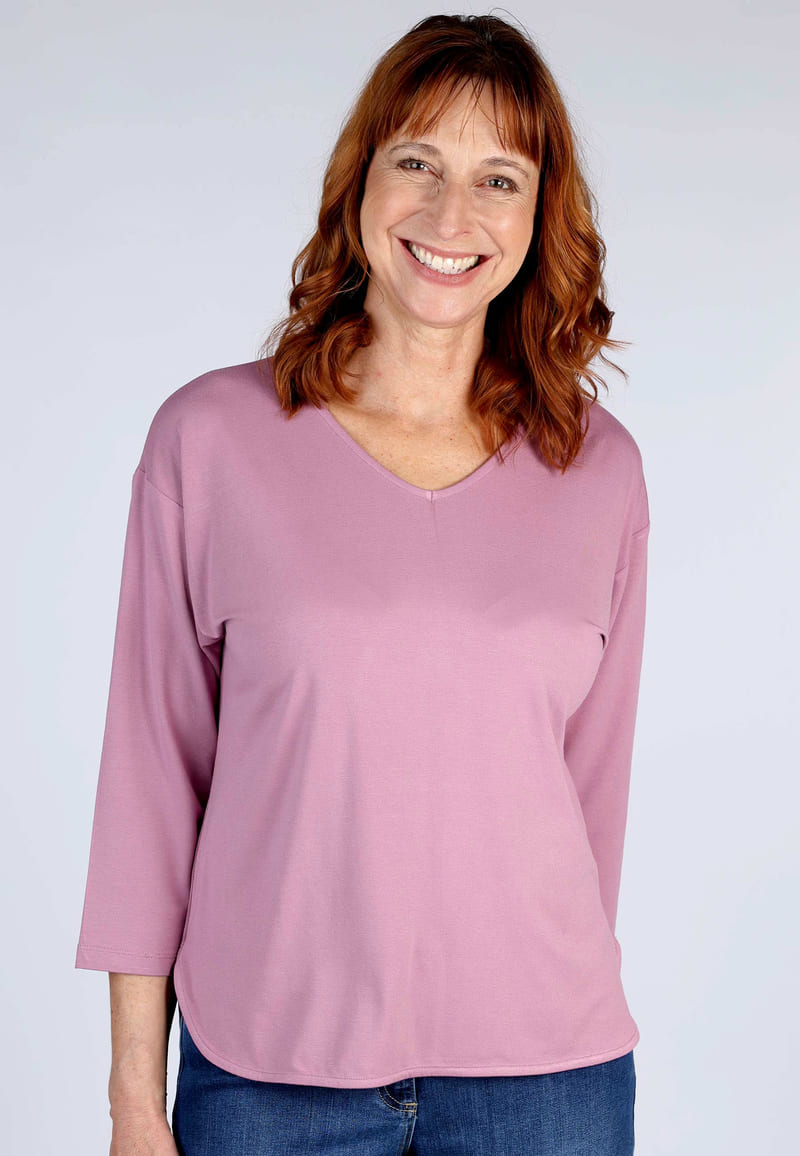 3/4-Arm-Shirt Betzili - dusty orchid