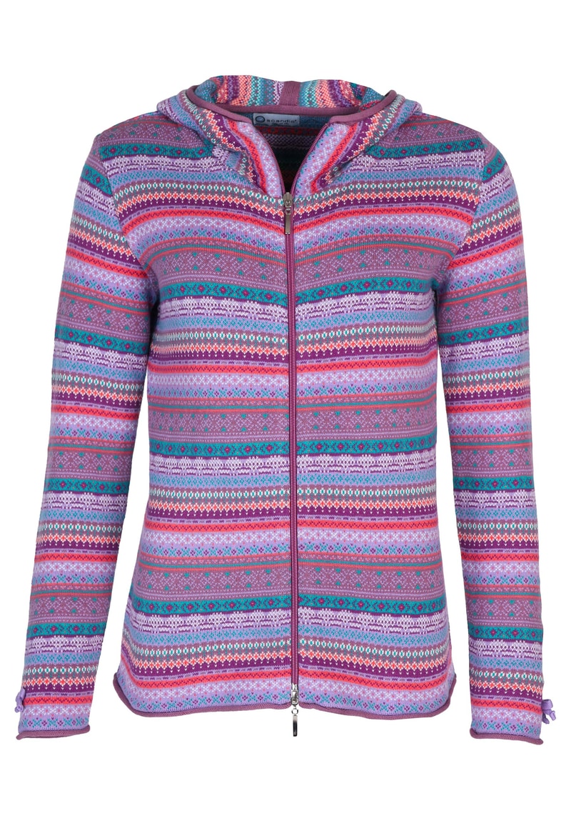 Strickjacke Ida crazy - amethyst