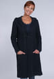 Strickmantel Lunari - navy