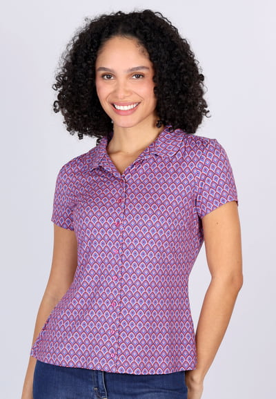 Bluse Andy spring bow  - flamingo