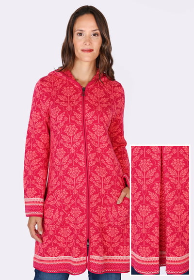Strickmantel Britta - cerise