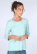 3/4 Arm-Shirt Mabel  - turquoise