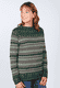 Strickpullover Sofia damast  - bottle green