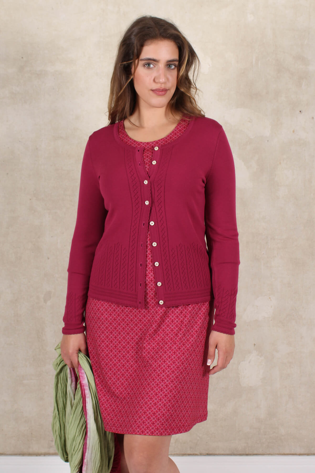 Strickjacke Cleo - purple