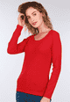 Langarmshirt Malin  - rubin