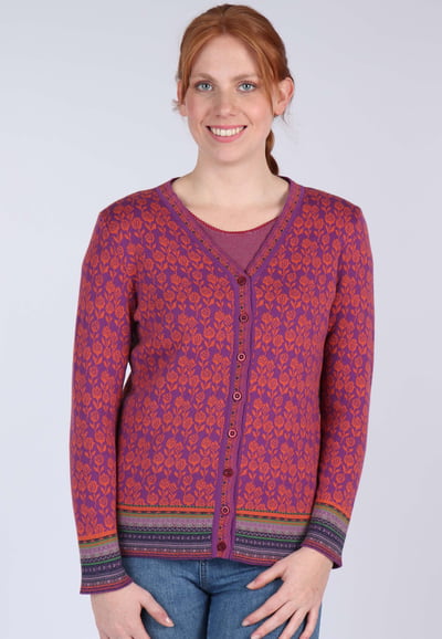 Strickjacke Christi rose - orchid