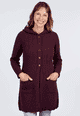 Strickmantel Tia  - plum