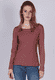 Langarmshirt Taja geo dot - burgundy