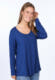 Langarmshirt Bilima  - indigo