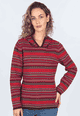 Strickpullover Abella Ikat - plum
