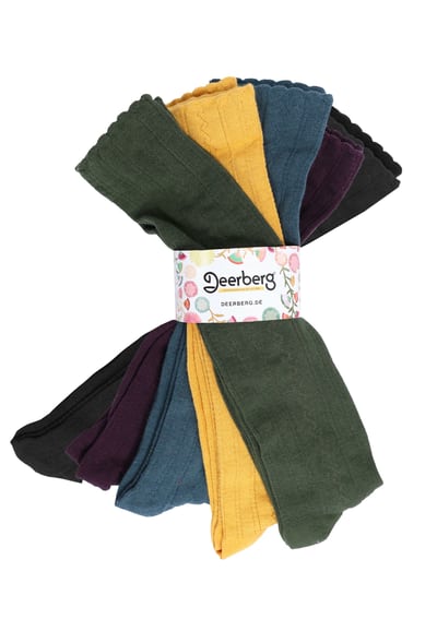 5-er Set Kniestrümpfe Sietscke - multicolour