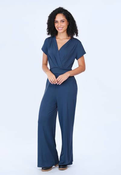 Jumpsuit Wieta solid - navy