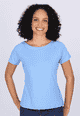 T-Shirt Zoe solid  - cornflower