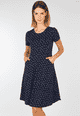 Kleid Darby dot  - navy