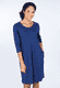 Kleid Jola solid  - indigo