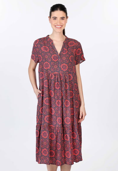 Kleid Embla Ornamental - ebony