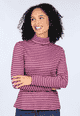 Rollkragenshirt Morea  - deep purple