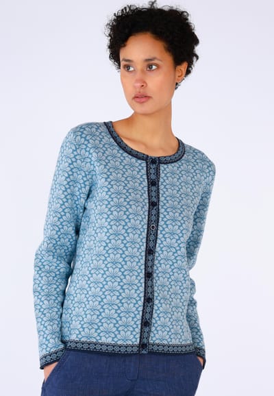 Strickjacke Hedie - swedish blue