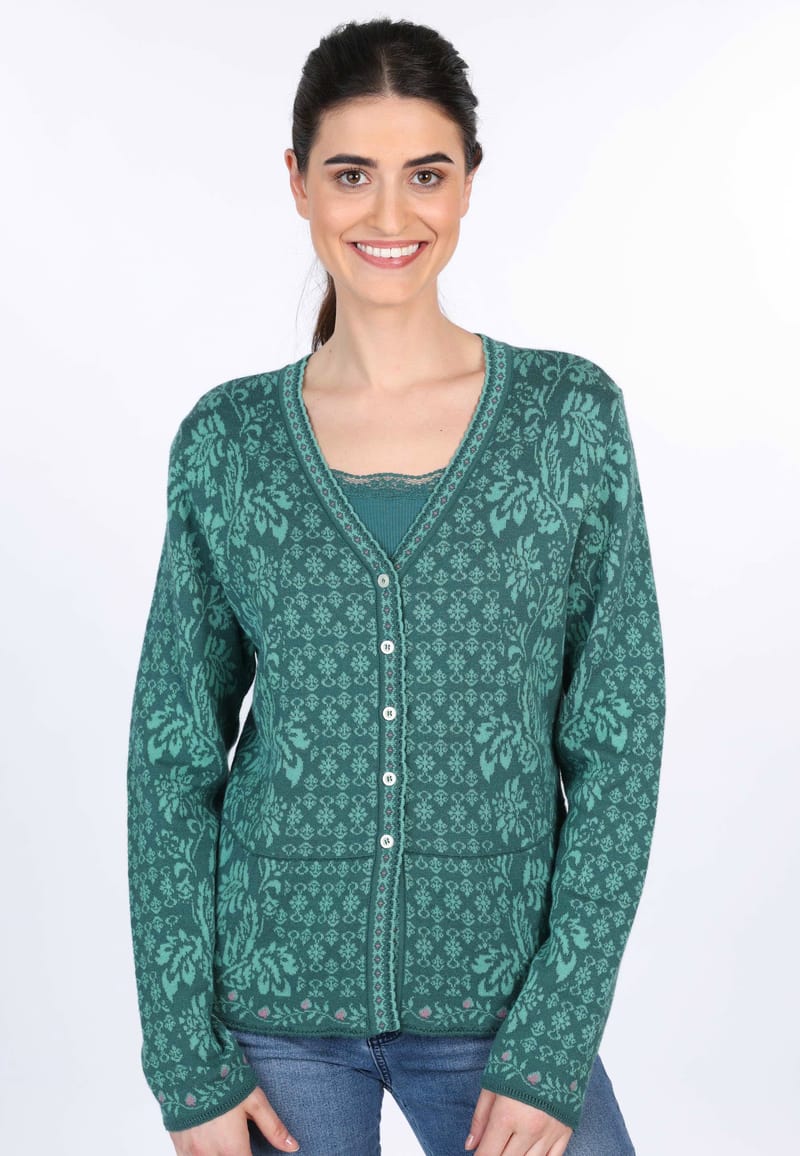 Strickjacke Lindara - bottle green
