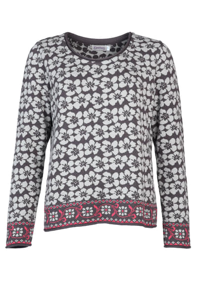 Strickpullover Annegret  - ebony