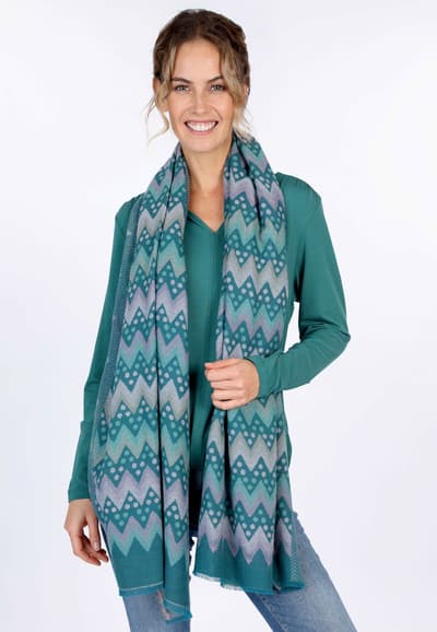Schal Darcya  - bottle green