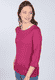 3/4-Arm Shirt Zoala solid  - red wine