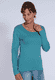 Langarmshirt Sandra - emerald