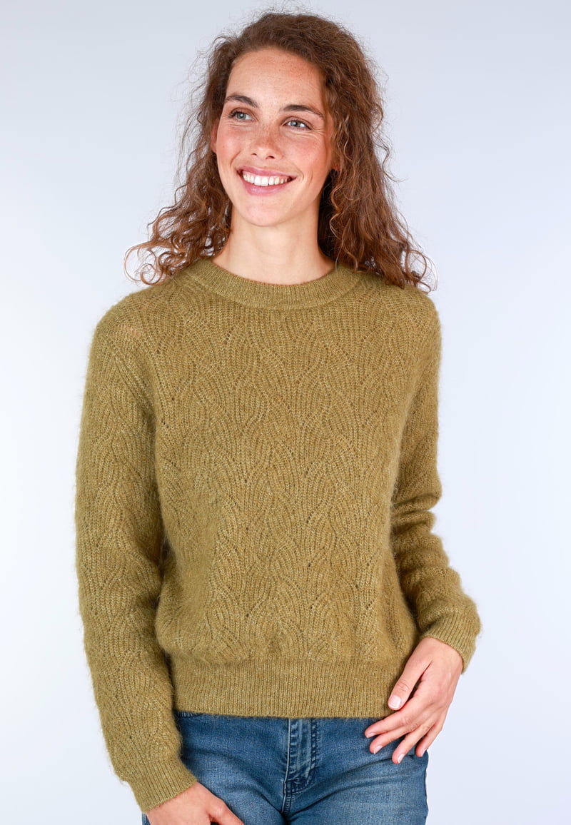 Strickpullover Maja - green moss