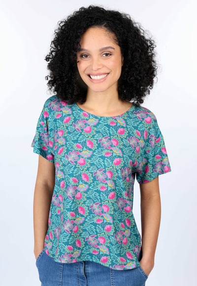 T-Shirt Betzi oriental - ocean